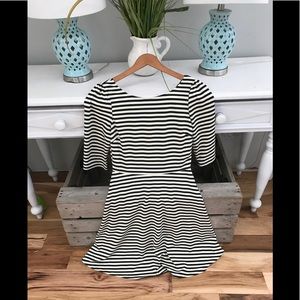 Striped skater/swing style dress